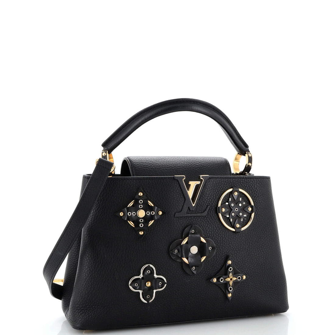Capucines Bag Leather with Embellished Detail PM
