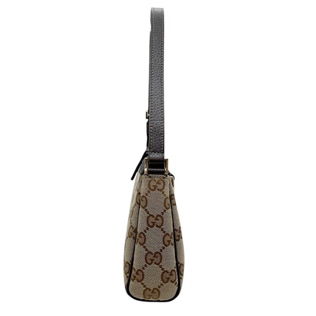 Gucci  Gg Canvas Leather Handbag ()