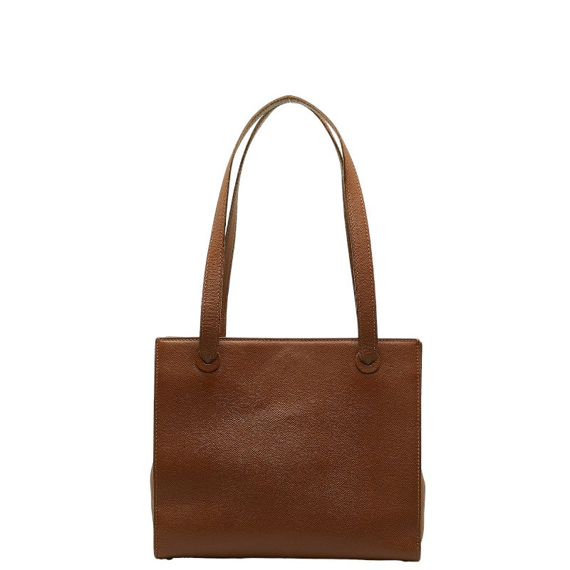 Chanel logo toast bag brown leather ladies  Chanel toast bag