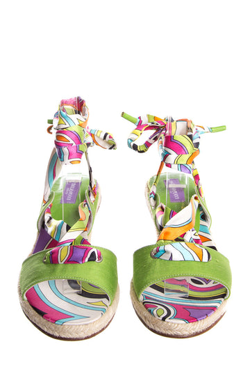 Emilio Pucci Multi Wrap Sandals SZ 36