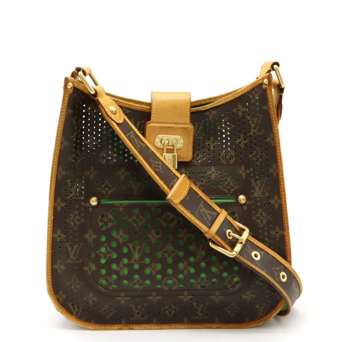 Louis Vuitton   Monogram Vert Monogram Perforated Shoulder Bag