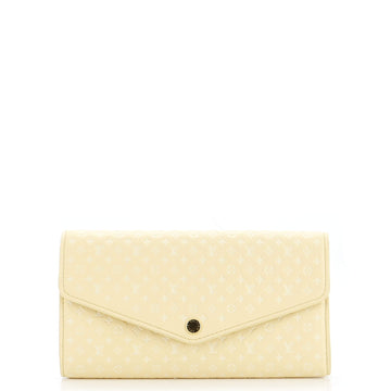 Sarah Wallet NM Nanogram Embossed Leather