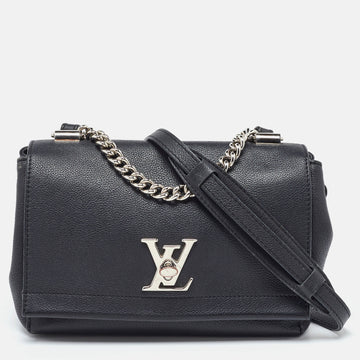 Louis Vuitton Black Leather Lockme Ii Bb Bag