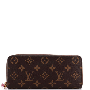 Leather Wallet Monogram Canvas