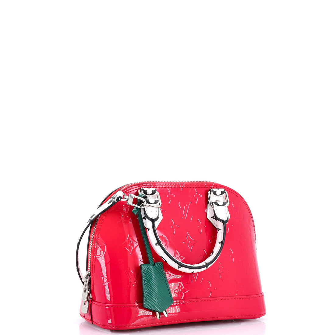 Alma Handbag Monogram Vernis with Monogram Canvas and  Leather BB