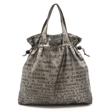 Chanel  Chanel Unlimited Logo Coca-Cola Brand s Bag Handle Nylon Silver Black Black