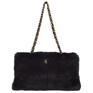 Top Quality Chanel 2000-2001 Black Fur Tote Handbag