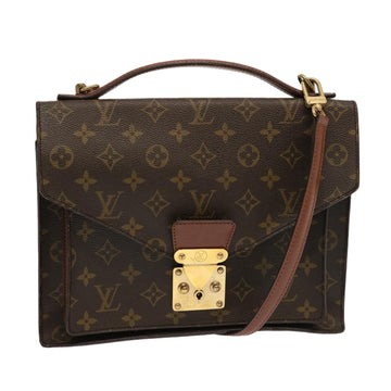 Louis Vuitton Monceau  Canvas Handbag