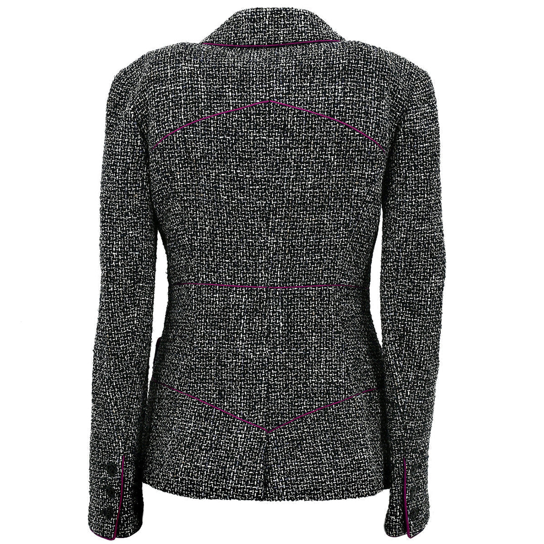 Chanel Single Breasted Jacket Purple