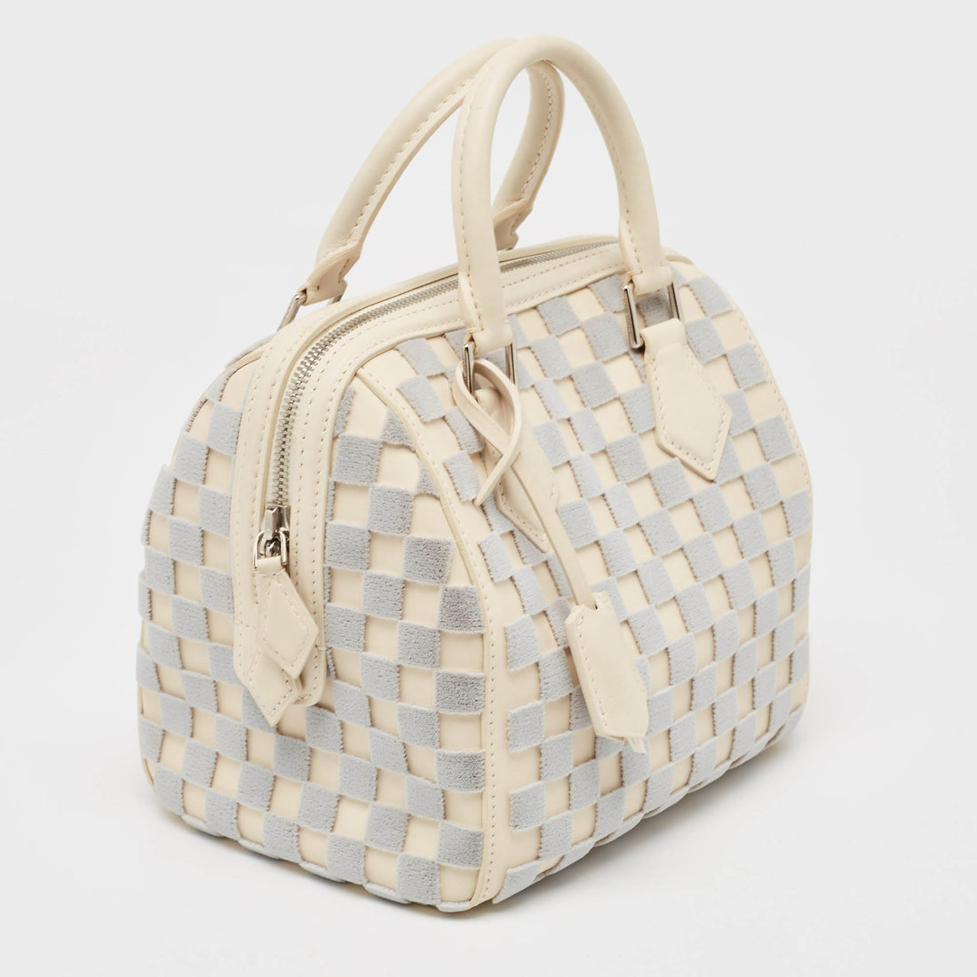 Louis Vuitton Off White/grey Damier Cubic Speedy Cube Pm Bag