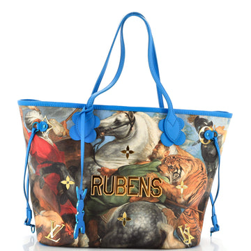Neverfull NM Tote Limited Edition Jeff Koons Rubens Print Canvas MM