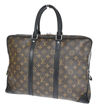 Louis Vuitton Porte Documents Voyage  Canvas Handbag