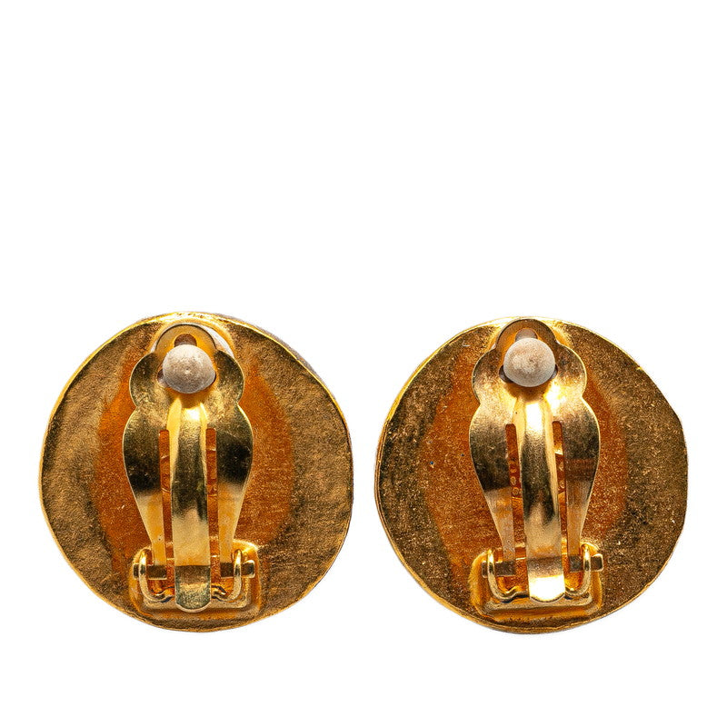 Chanel  Coco Mark Earrings Gold Plated