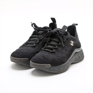 Chanel Coco Fabric Trainers 35  Black G38501