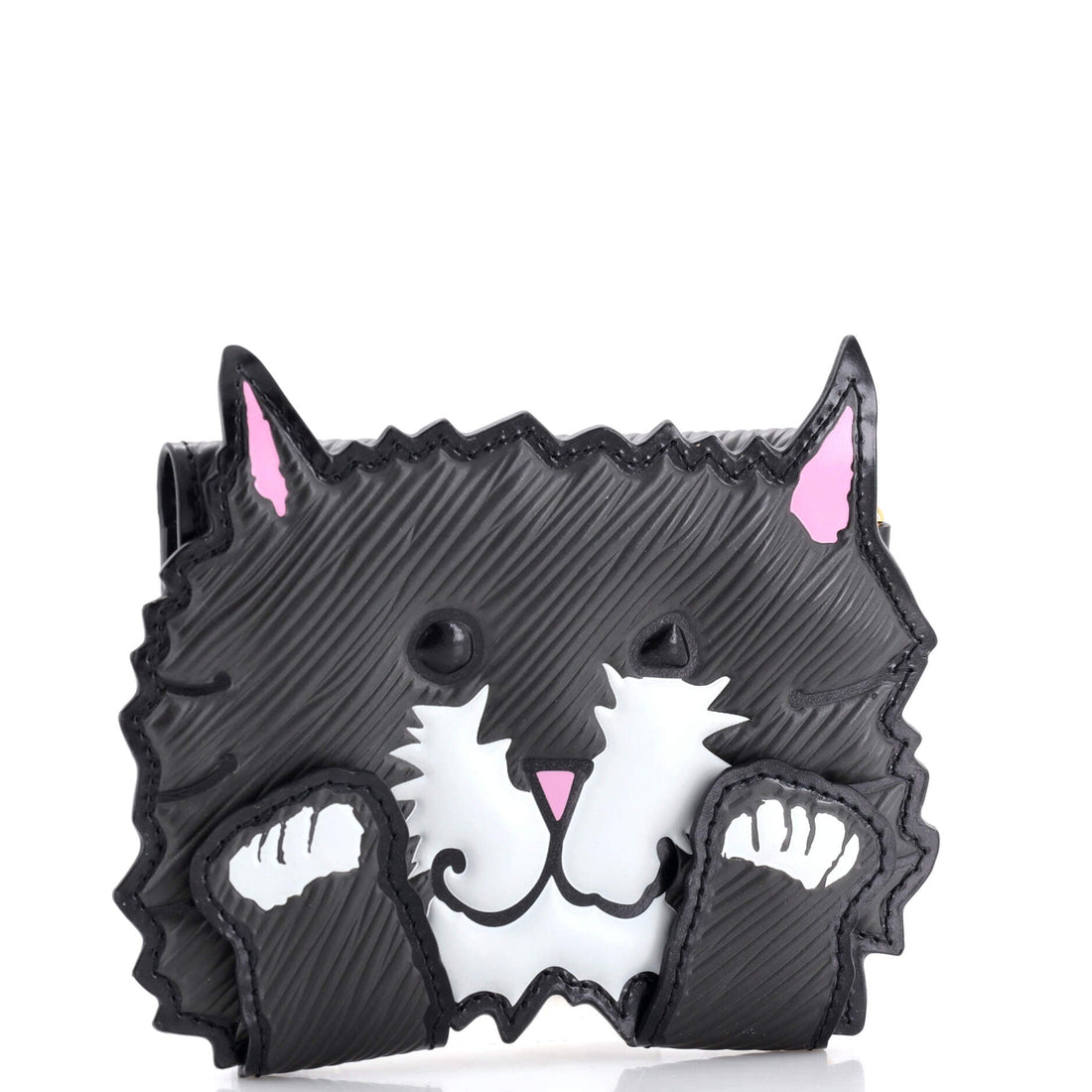 Cat Card Case Limited Edition Grace Coddington Epi Leather and Catogram Canvas