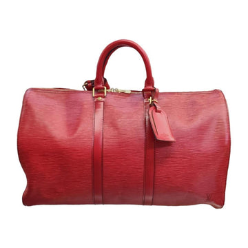 Louis Vuitton Keepall 45  Leather Travel Bag