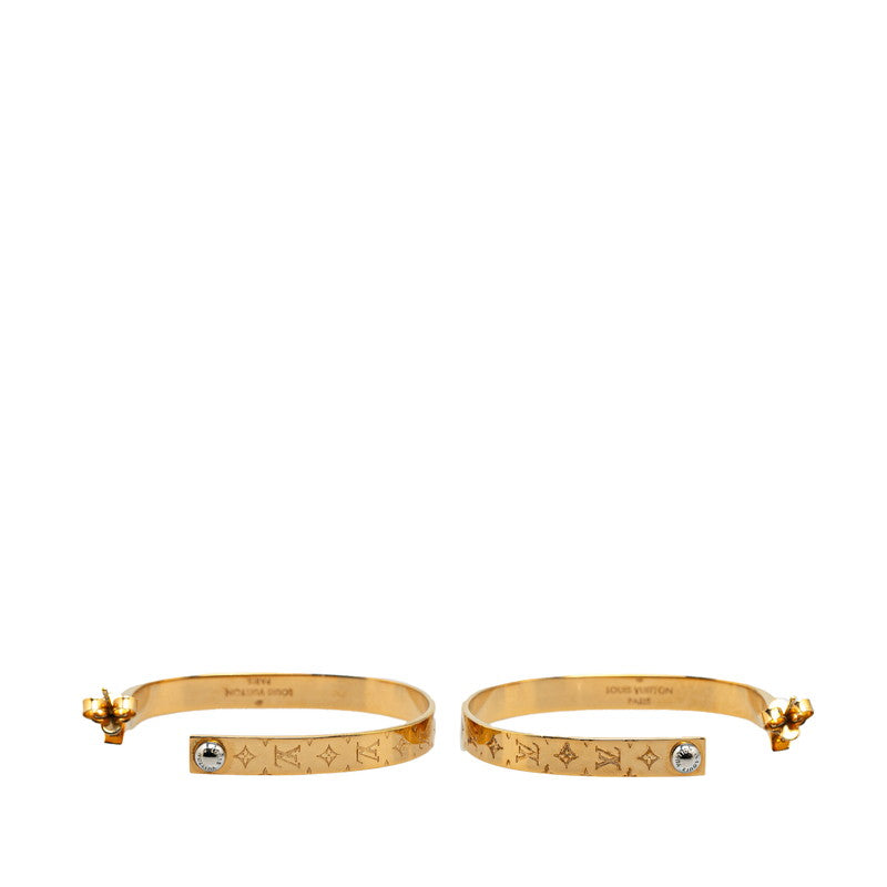 Louis Vuitton Nanogram Hoop Earrings