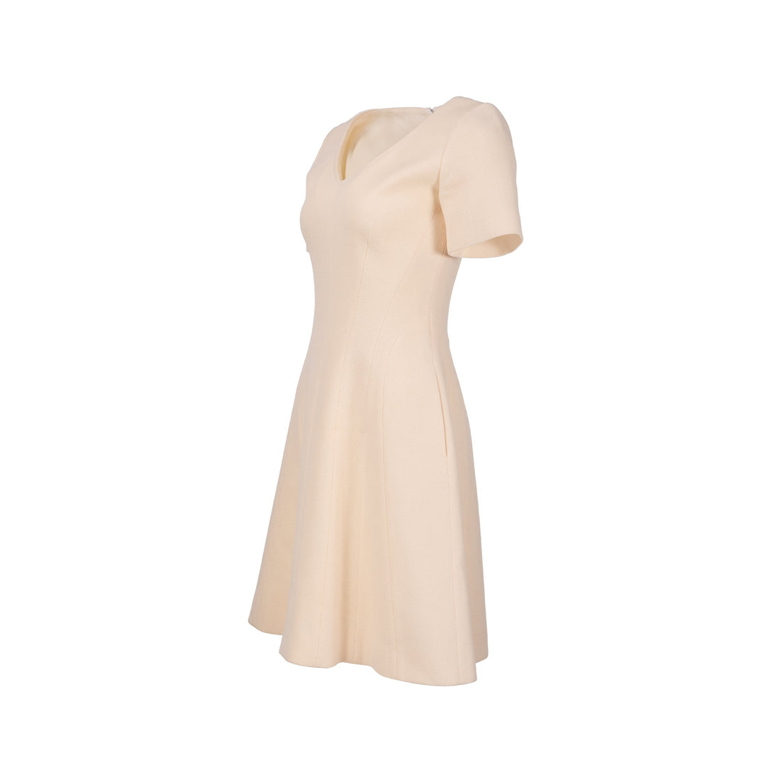 Top quality Dior size 36 classic dress Wool light beige