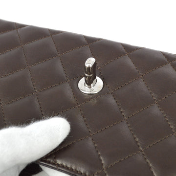 Chanel Brown Lambskin East West Shoulder Bag