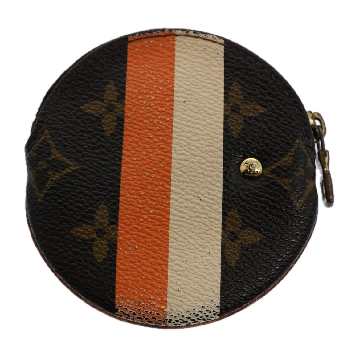 Louis Vuitton Porte Monnaie Rond  Canvas Wallet