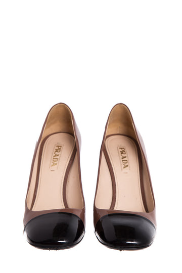 Prada Brown & Black  Heels SZ 40