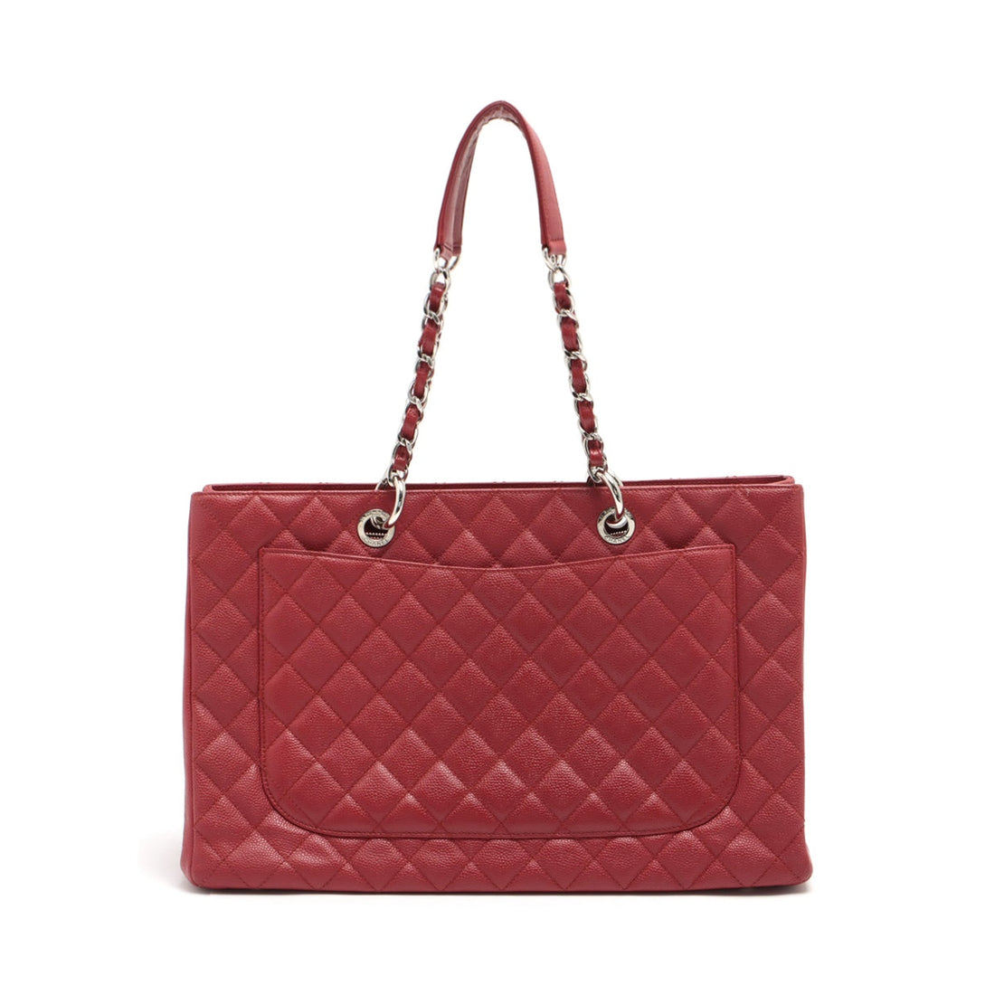 Chanel Matrasse Caviar S Chantrotot Bag Red Silver Gold