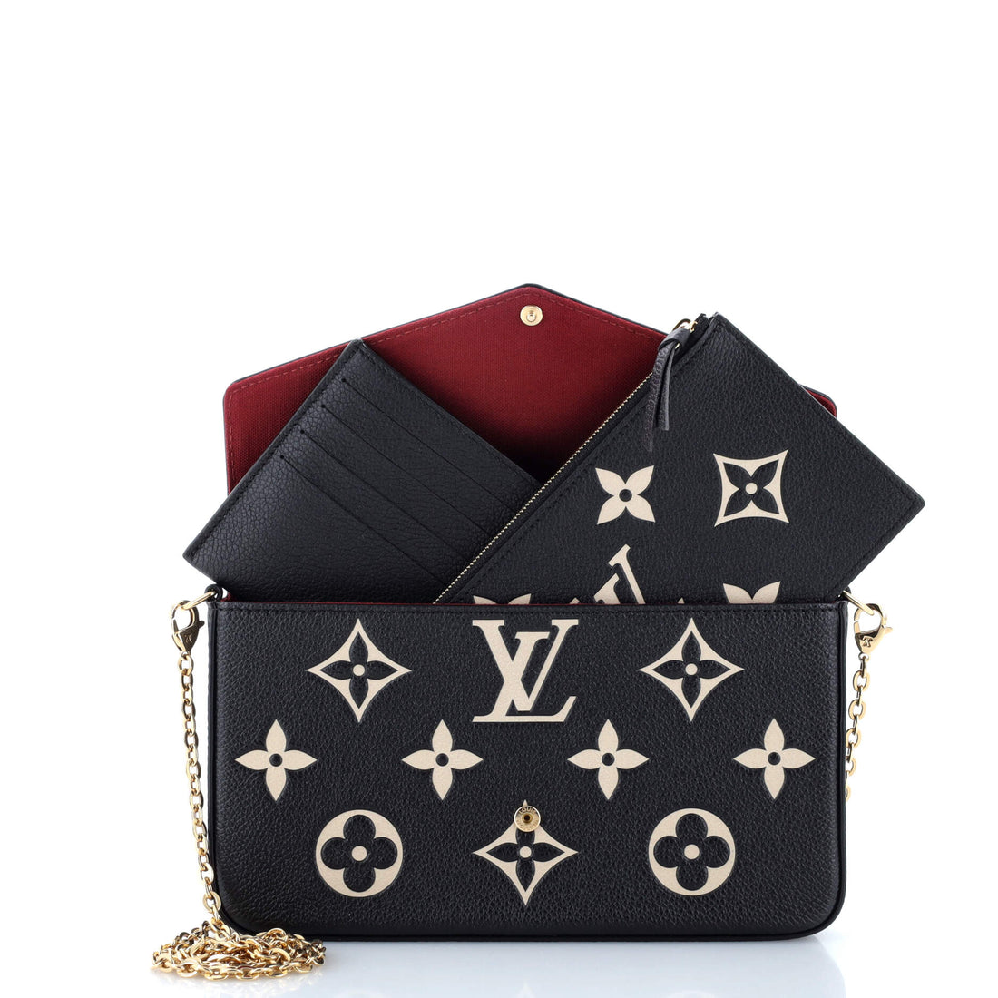 Felicie Pochette Bicolor Monogram Empreinte Giant