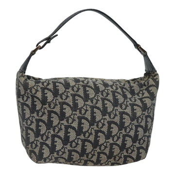 CHRISTIAN Pearl Street Bags Dior Trotter Canvas Hand Bag Canvas Navy Auth 84218