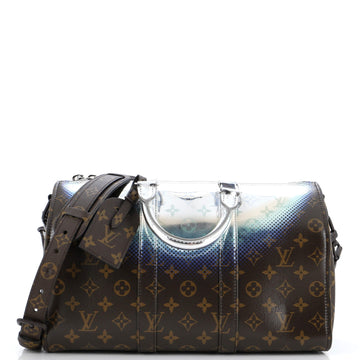 Keepall Bandouliere Bag Limited Edition Metallic Nebula Monogram Canvas 35