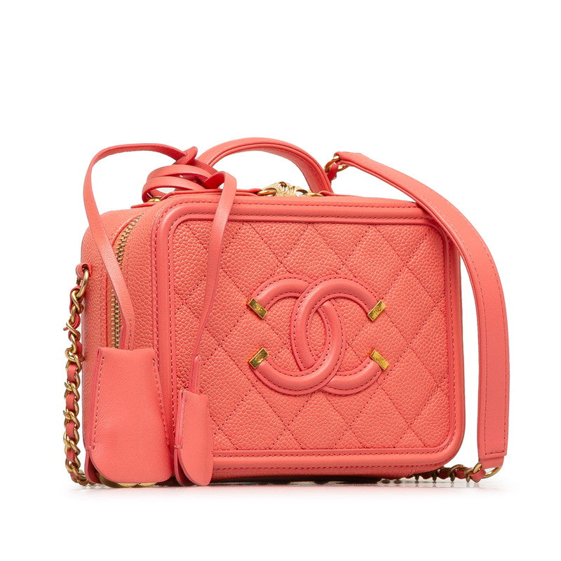 Chanel Matrases Coco no mark CC Figure Handbags houlder Bag 2WAY Pink Caviar S  CHANEL