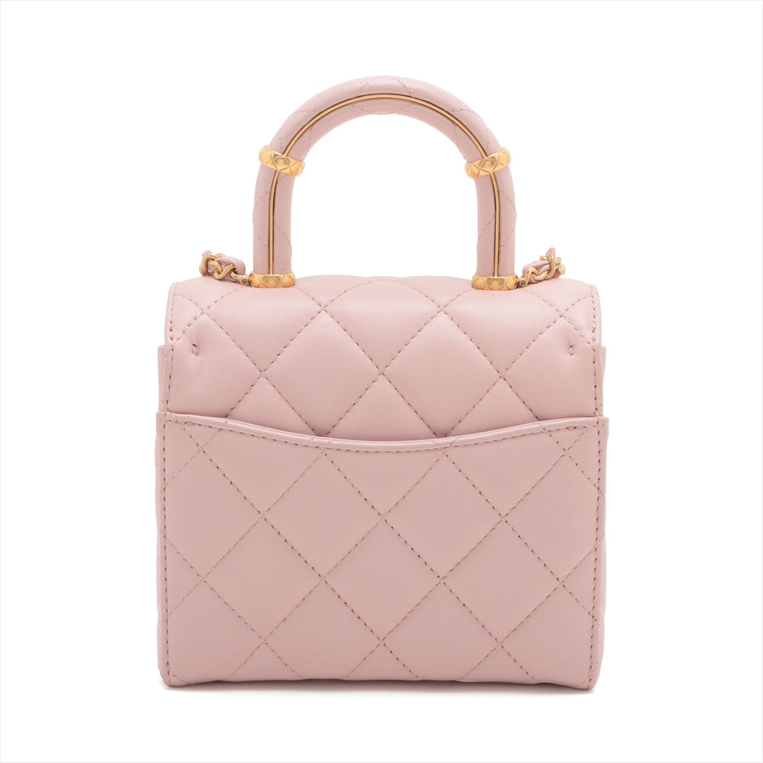 Chanel Matrasse  Chain Shoulder Bag Pink Gold Gold  IC Chip