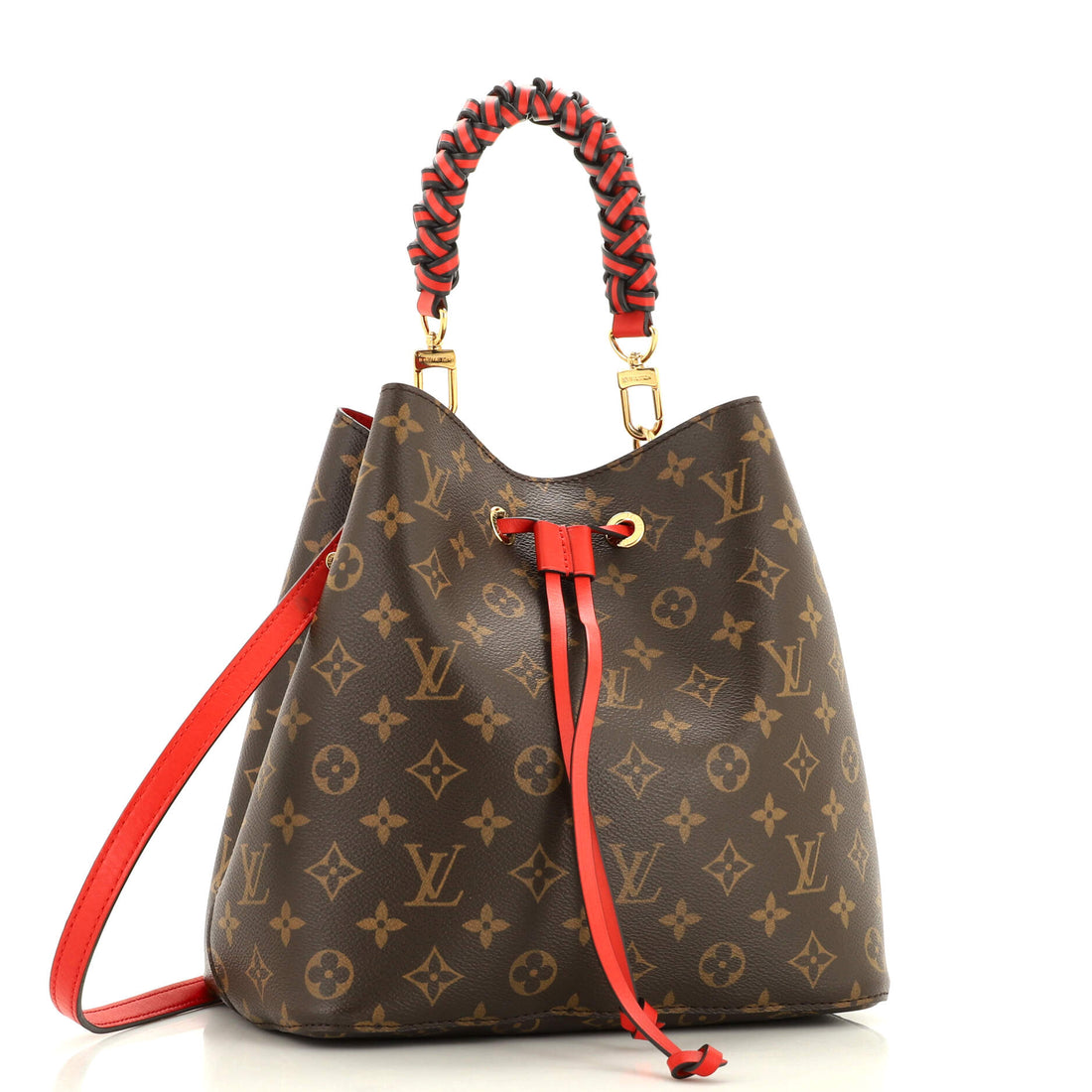 Braided Handle NeoNoe Handbag Monogram Canvas MM