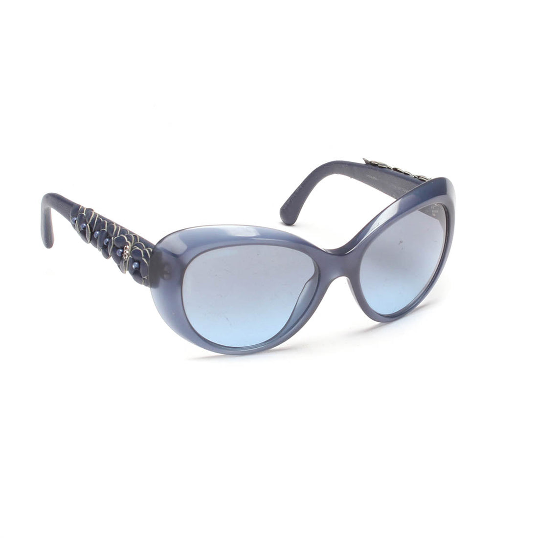 Top Quality Chanel Camellia Cat Eye Tinted Sunglasses