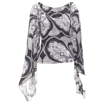 Gucci paisley print kimono sleeve blo