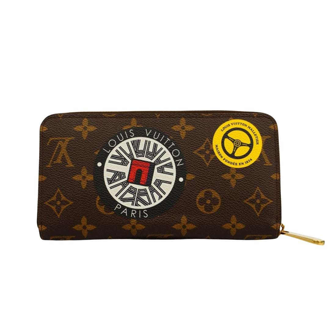 Louis Vuitton Portefeuille Zippy  Canvas Wallet