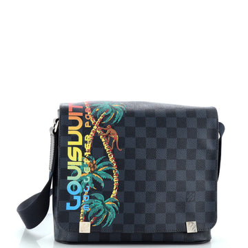 District NM Messenger Bag Limited Edition Damier Cobalt Jungle PM