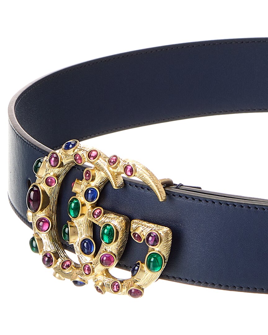 Gucci Double G Buckle Leather Belt