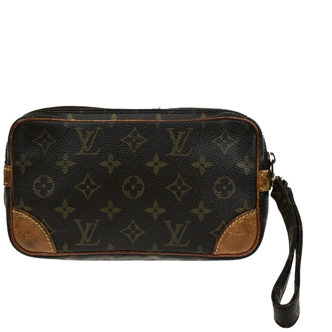 Louis Vuitton Marly Dragonne  Canvas Clutch Bag