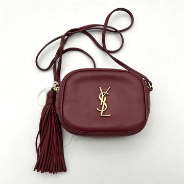 Saint Laurent Mini Monogram Lou Camera Bag - Burgundy Crossbody Bags, Handbags LA16986