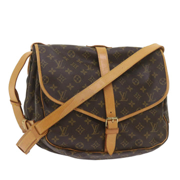 Louis Vuitton Saumur 35  Canvas Shoulder Bag