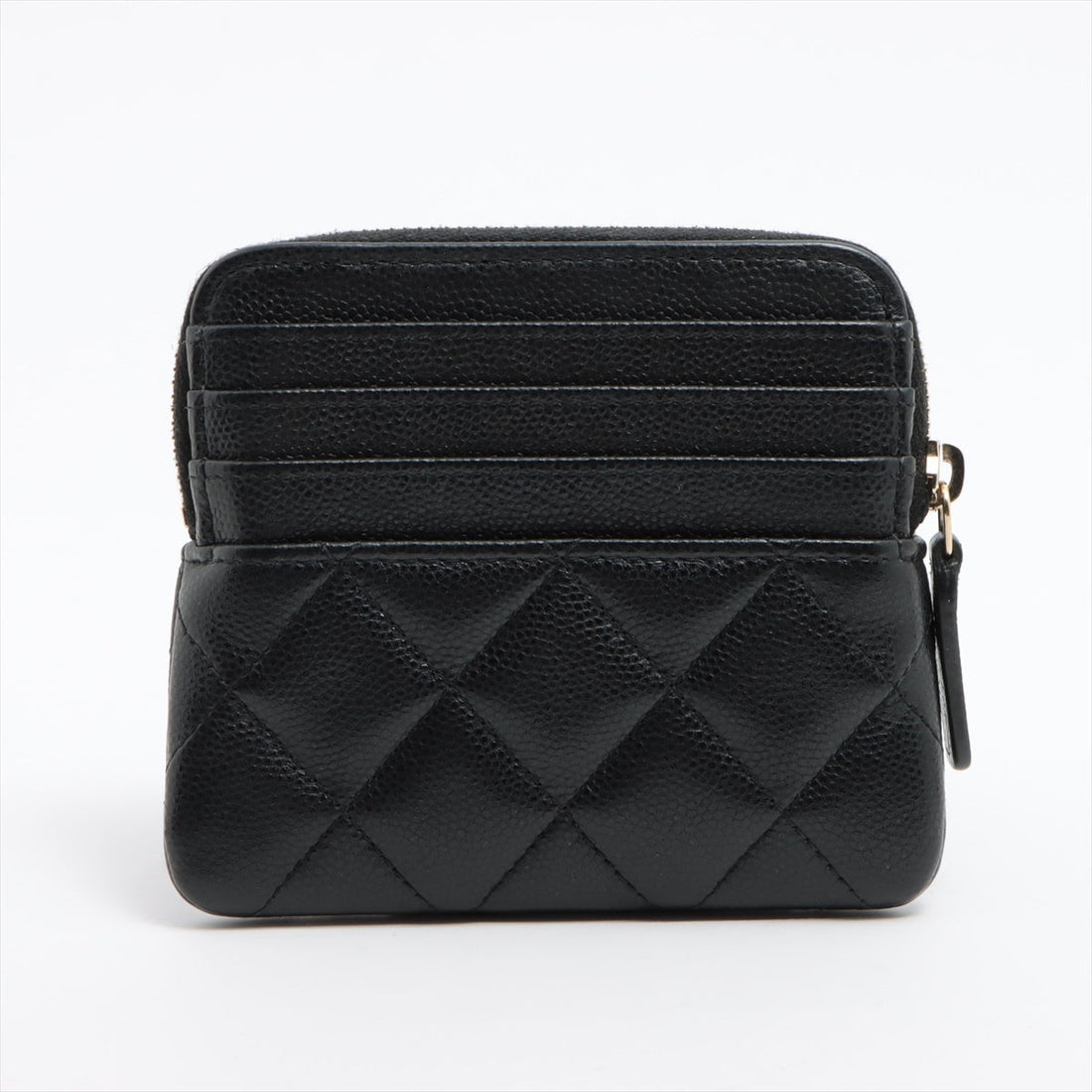 Chanel Matrasse Caviar S Coin Case Black G  32rd