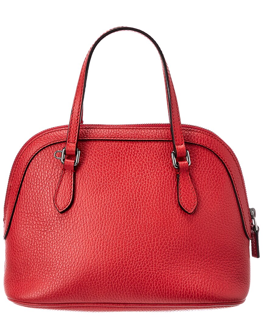 Gucci Red Grained Leather Mini Dome Bag (Replc )