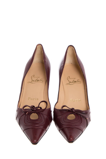 Christian Louboutin Burgundy Pumps SZ 36.5