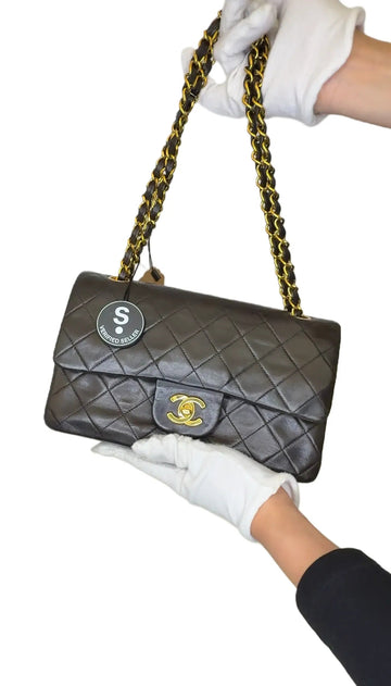 CHANEL  - 1994-1996 matelasse chain shoulder bag - women - Lambskin - One Size - Black B4-17