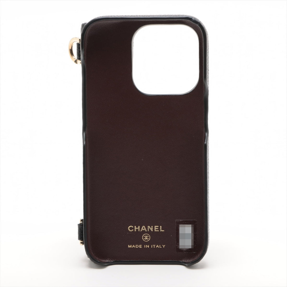 Chanel Matrasse Caviar S iPhone Case Black Gold Gold  Random