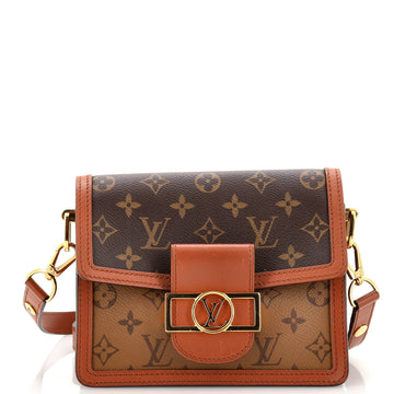 Dauphine Shoulder Bag Reverse Monogram Canvas Mini