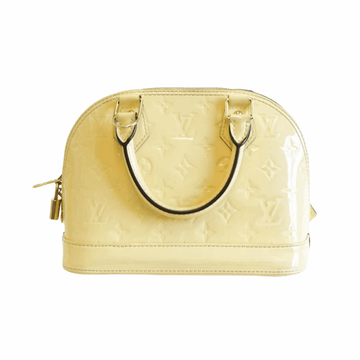 Louis-Vuitton Alma BB in Jaune Pale
