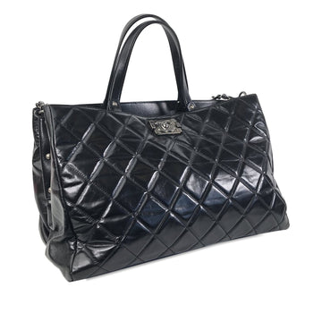 CHANEL CC Quilted CalBNkin Satchel