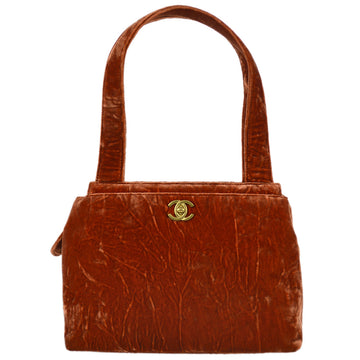 Chanel 1997-1999 Brown Velvet Handbag