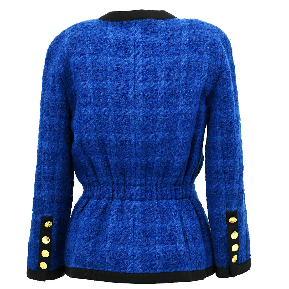 Chanel Single Breasted Jacket Blue 20 #36